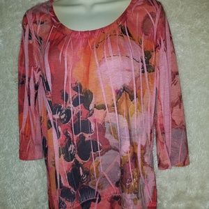 Womans 3/4 sleeve top